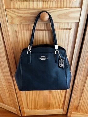 Coach Black Pebble Leather Satchel with Gold Hardware - NEW without dust bag!